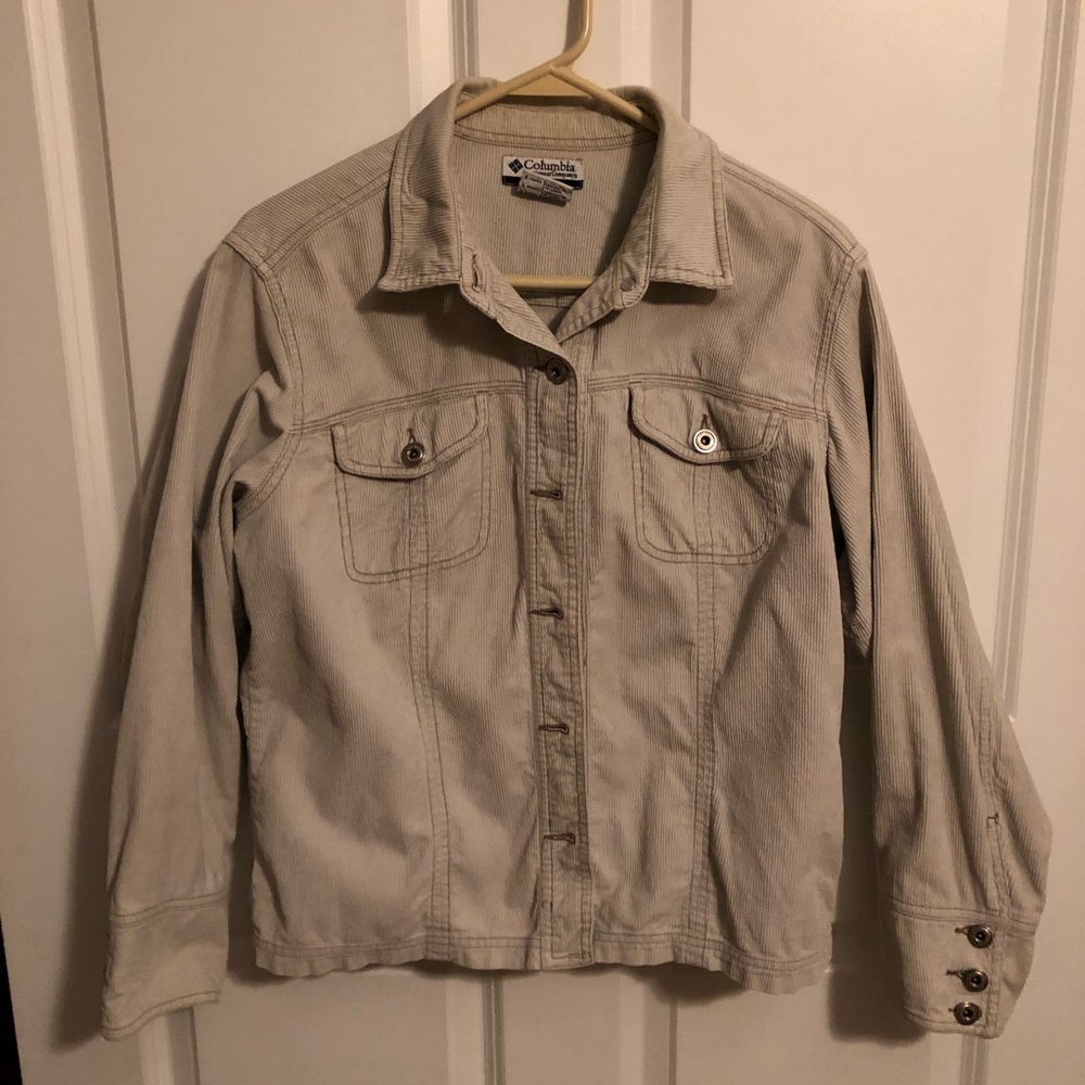 Large Columbia corduroy tan jacket